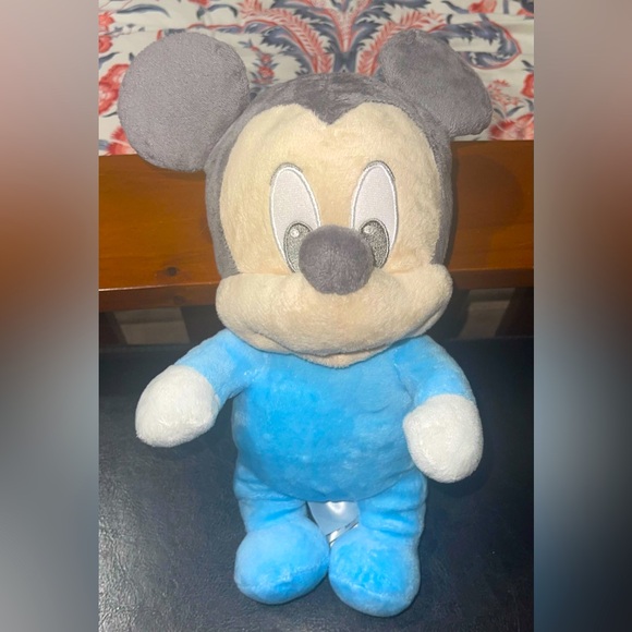 Disney Mickey Mouse babies plushy lovey pastel blue - Picture 2 of 6